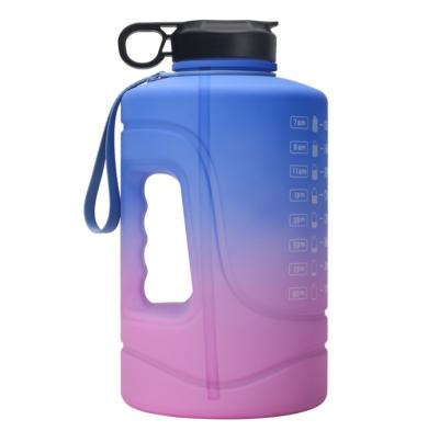 China Sports 3.78oz Sustainable Portable Plastic Gym Water Bottle Plastic Jug Bpa Customizable for sale