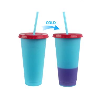 China Viable Custom Logo Wholesale Plastic Drink Cup With Straw Lid Plastic Drink Cup for sale