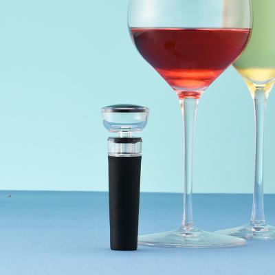 China Stocked Stainless Steel Wine Vacuum Pump Bottle Cork Custom Red Wine Stopper for sale