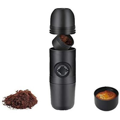 China WITH LID Travel Mini Hand Press Manual Coffee Outdoor Maker Portable Manual Espresso Coffee Machine Home for sale