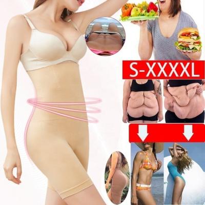 China Antibacterial Women Plus Size Waist Trainer Shapewear Tummy Control Body Shaper Shorts Hi-Waist Butt Lifter Thigh Slimmer for sale