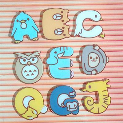 China Custom Accessories Decoration Nickel Free Acrylic Letters Cartoon Badges For Woman Backpack Clothes Brooches Pin for sale