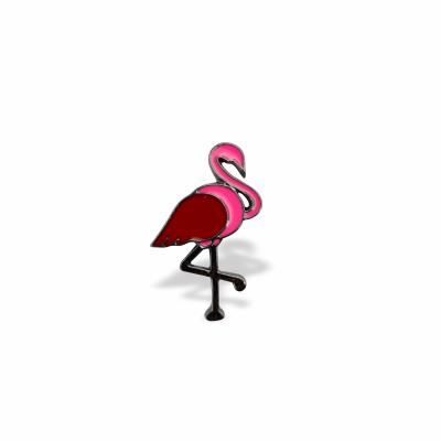 China Europe Flamingo Cheap Custom Metal Enamel Soft Lapel Pin Badge for sale