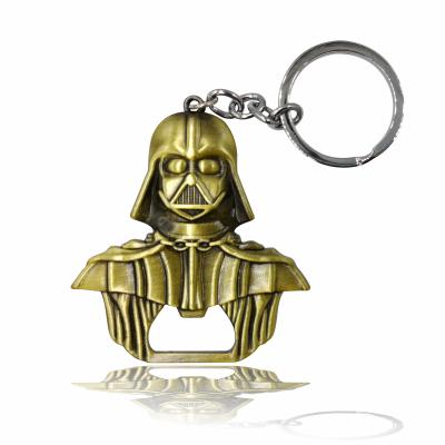 China Hot Selling Zinc Alloy Movie Character 3D Bottle Opener Zinc Alloy Key Chain for sale