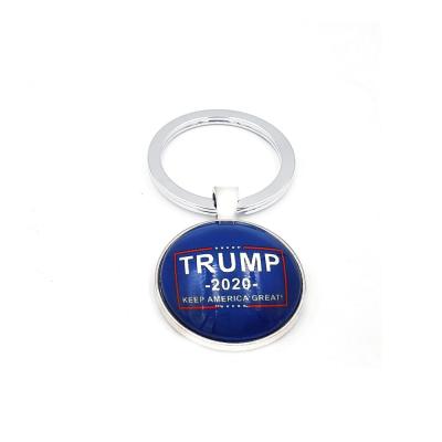 China Cute Custom Self Defense Accessories Promotion Gift Instock Donald Trump Designer Metal Key Chain for sale