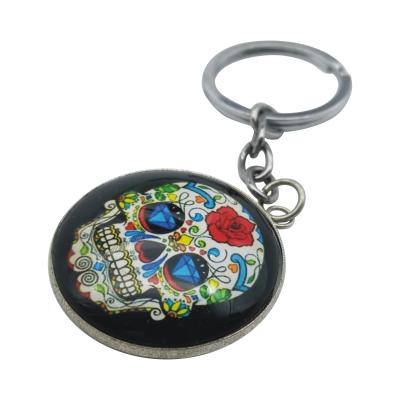 China Custom Sublimation Metal White Sugar Steel Metal Key Chain For Gifts for sale