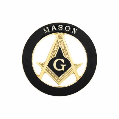 China Europe Mason Auto Emblem Masonic Car badges with adhesive backing for sale