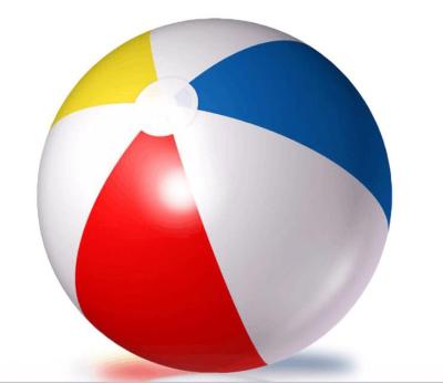 China PVC Inflatable Beach Ball Full Size Promotional Toy Custom Logo for sale