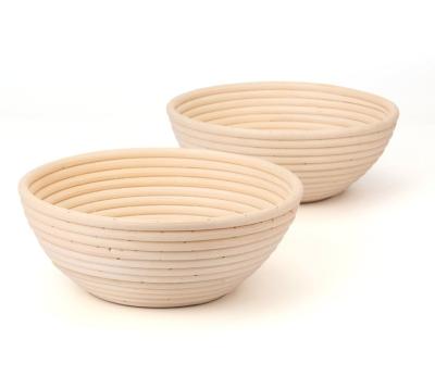 China Proofing Banneton Basket Viable Set of 2 for Sourdough Bread Bowl Dough Baking Gifts for Bakers Proving Baskets for Sourdough for sale