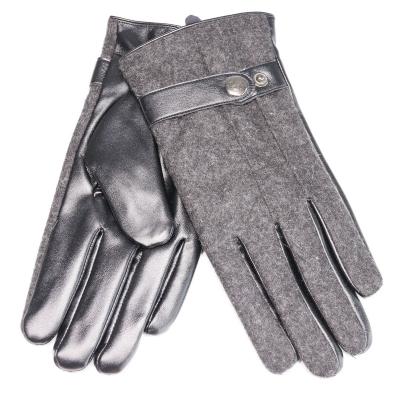 China Windproof/Coldproof/Keeping Warm 2023 New Style Men Fashion Winter Anti-Slip Windproof Gray Touch Screen Driving Warm Gloves for sale