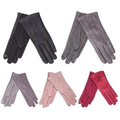 China Simple wholesale can be winter simple women's gloves customized warm touch screen gloves for sale