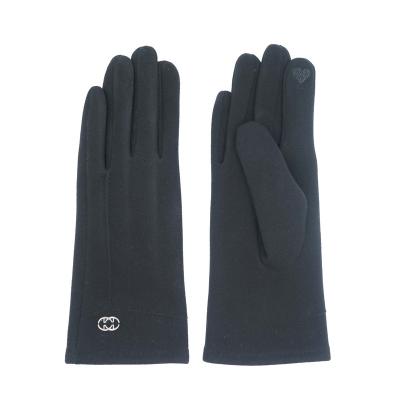 China Comfortable Women's Touch Screen Winter Fashion Outdoor Sports Warm Gloves With Metal Buckle for sale