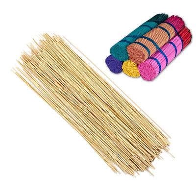 China Indian Incense Layer 1.3mm 8/9inch 3A For India Market Wholesale Disposable Round Bamboo Stick For Making Incense for sale