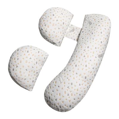 China Bamboo Pillow Maternity Baby Sleeping Antibacterial And Mite Control Fiber Pregnancy U Shaped Pillow for sale