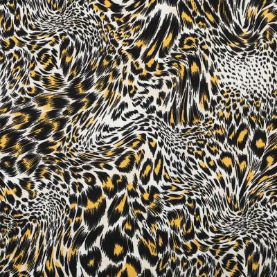 China Hot Selling Anti-static Medium Multi Colors Weight Sexy African Leopard Print Chiffon Fabric for sale