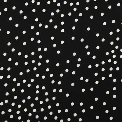 China Production Antistatic 50d*50d Polka Dot Single Bulk Polyester Woven Chiffon Crepe Fabric for sale