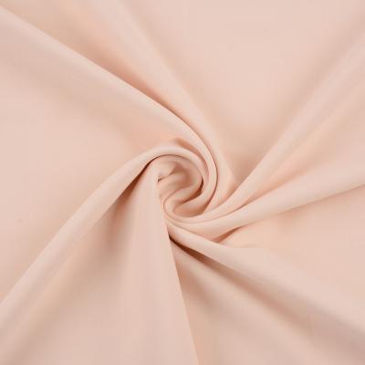 China China factory outlet pink 120gsm woven soft crepe polyester spandex antistatic fabric for sale