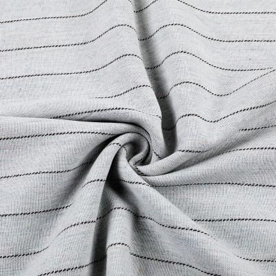 China Soft Color Texture Stripe Reactive Dyeing Pattern Optional Dyeding Woven Linen Cotton Fabric for sale