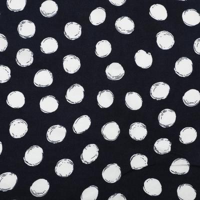 China Online Shopping Plain Weave 100% Rayon Fabric Polka Dot Technics Textile Anti-Static for sale