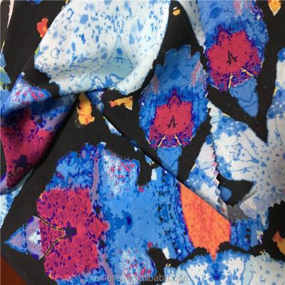 China New popular 100% polyester peach print anti-static fabric for sale