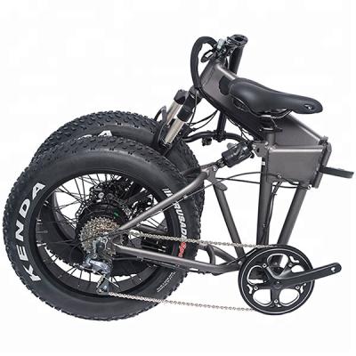 China Aluminum alloy Ansbern 2018 most popular fat tire cheap e bike foldable electric bike for sale