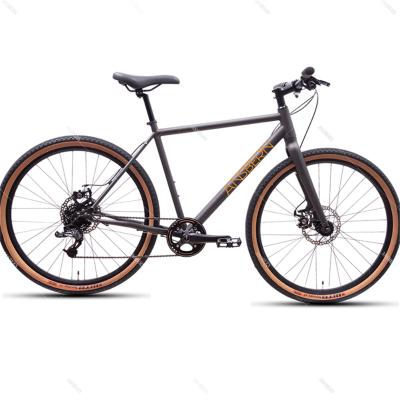 China Aluminum Alloy Ansbern New Design 700C Rim Microshift 8 Speed ​​Road City Bike Gravel Bike for sale