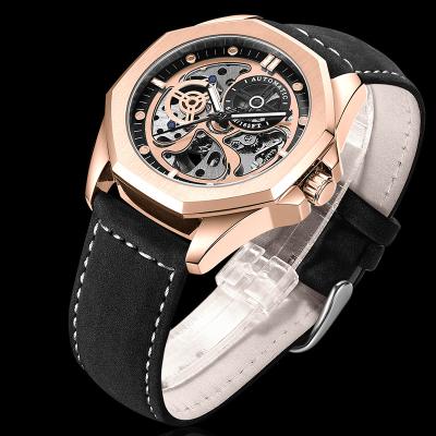 China Rose Gold Automatic Male Wristwatches Relojes Hombre Water Resistant Men Watches Stainless Steel Automatic Automatic Watch Mechanical Watches for sale