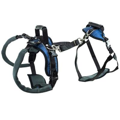 China Comfortable Breathable Full-Body Rehabilitation Dog Sling Lift Support Harness Padded Lifting Aid Dog Lift Harness With Handle for sale