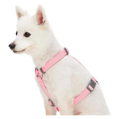 China Custom Wholesale DETACHED Dog Harness Classic Logo Solid Color Nylon Adjustable Harness For Dogs for sale