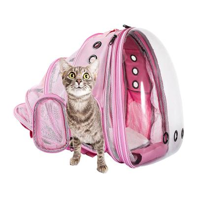 China Multi Transparent Pet Breathable Duct Space Capsule Backpack, Space Capsule Airline Approved Pet Carrier Bag for sale