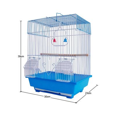 China Wholesale Viable Fancy Decorative Big Bird Metal Carriage Decor Canary Yellow Parrot Breeding Viable Cage For Sale Birds for sale