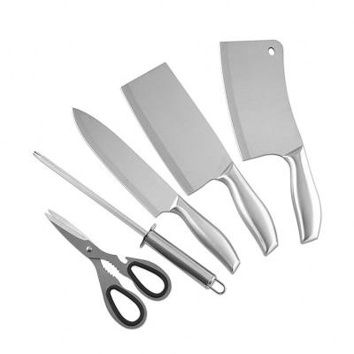 China Minimalist Amazon Success 6pcs Set Multifunctional Stainless Steel Kitchen Cooking Knives Cutting Tools for sale