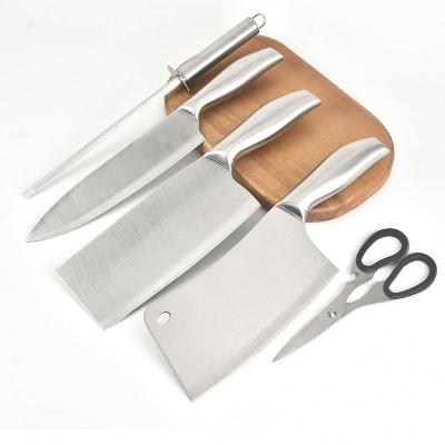 China 6 Pcs Minimalist Promotional Eco Friendly Knife Set Stainless Steel Kitchen Knife Set for sale