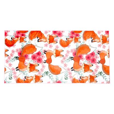 China square durable nano fiber beach towel beach towel beach printing sublimation custom size skin-friendly custom animal skin-friendly towel for sale