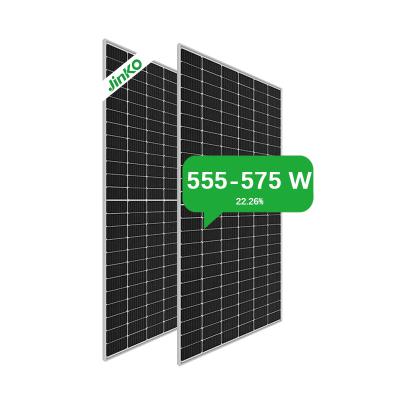 China Jinko Tiger Neo Solar Panel 555W 560W 565W 570W 575W PV Module N-Type Glass Solar Panel For Panel Solar Power System 182mmx182mm for sale