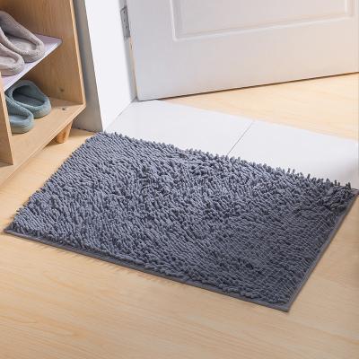 China China Sustainable Wholesale Custom Chenille Bath Mat Stock Assorted Colors 50*80cm for sale