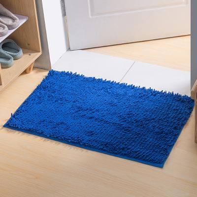 China Durable Luxury Microfiber Chenille Quick Dry 100% Polyester Anti Slip Bath Mat for sale