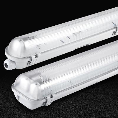 China Warehouse T8 LED Tube Light Fixture for LED Double Single Tube LED Tri-Proof Rack Waterproof Corrosion Resistant Dustproof for sale