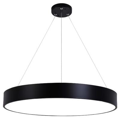 China Modern Solid Round Nordic Ceiling Led Circle Chandelier Breakfast Hexagon LED Counter Pendant Light for sale