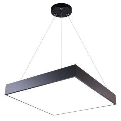 China Square Modern Solid Side Illuminate Long Pendant Light Plant Led Direct Pendant Led Fancy Light Indoor Living Room Office for sale