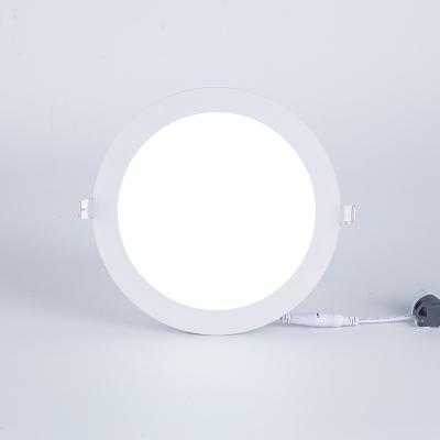 China Modern Hot Selling Cheap Price OEM ODM SMD 24v DC 18W Led Slim Ceiling Recessed Round LED Panel Light for sale