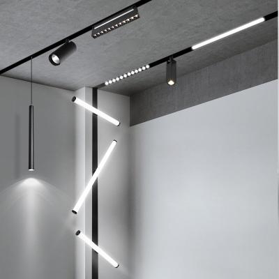 China New Modern Designer Tendencia Modern Recessed 12w 25w 30w 45w indoor lighting track 48v magnetic linear led light for sale