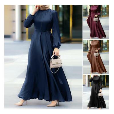 China Anti-pilling Latest Fashion Embroidery Purple Modern Clothing Wedding Party Kleid Islamic Women Muslim Dress Abaya for sale