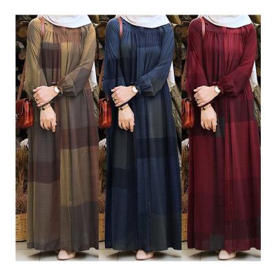 China Anti-pilling 2022 From Dubai Middle East Muslim Clothes Robe Plus Size Women's Cotton Long-Sleeved Floral Long Abaya Women Dress for sale