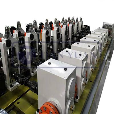 China Industrial Automatic Pipe TYS Stainless Steel Pipe Making Machine / Air Duct Automatic Form Production Line for sale