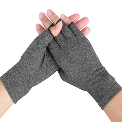 China Health Gloves 2020 Half Finger Cotton Compression Arthritis Gloves With New Design for sale