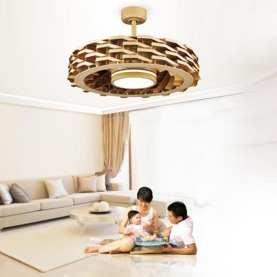 China With light/No 21&29 Blades Designer Inch DC LED Decorative Smart Electric Light Remote Control Bladeless Ceiling Fans for sale