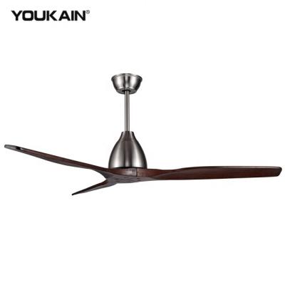 China With remote control decorative wood fan 3 light 26w modern ceiling fan wood/no ceiling fan for sale