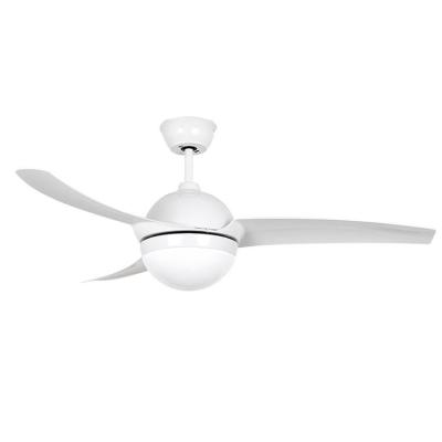 Cina Modern white 52 inch ac ceiling fan motor lamp ventilador de teto 3 ABS blades led ventiladores light ceiling fan in vendita