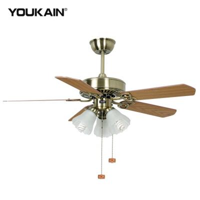 Cina With Large Green ECO Workshop High Wind Bulb Light Design Ceiling Fan Lightweight Reversible Plywood Blades New in vendita